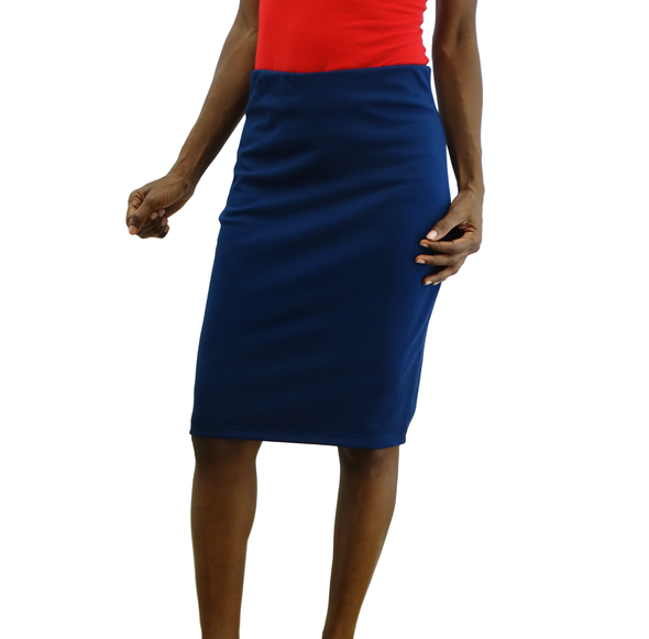 K23835 Premier Ladies' Plain Skirt w/ Exposed Zipper (2-14)