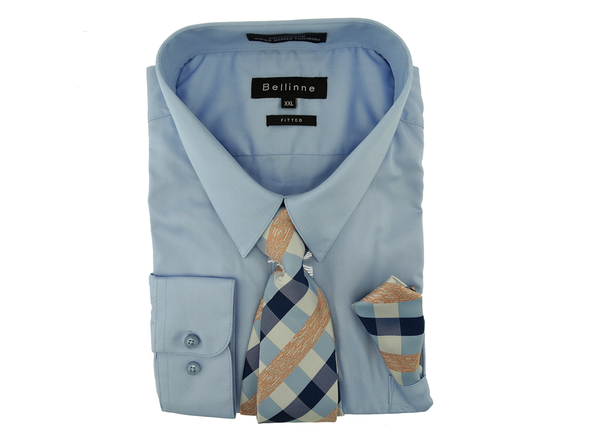 265-798 Bellinne Men's L/S Shirt w/ Tie