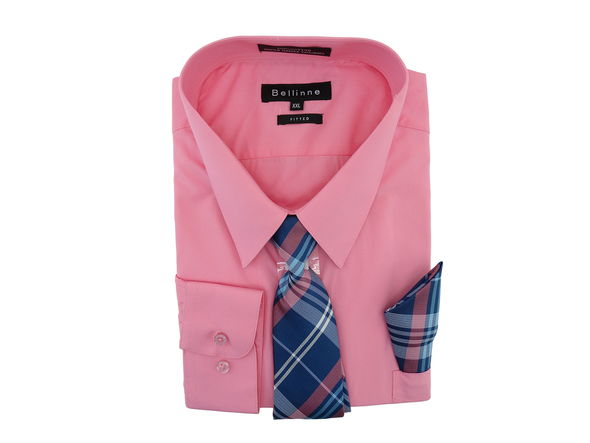 265-798 Bellinne Men's L/S Shirt w/ Tie