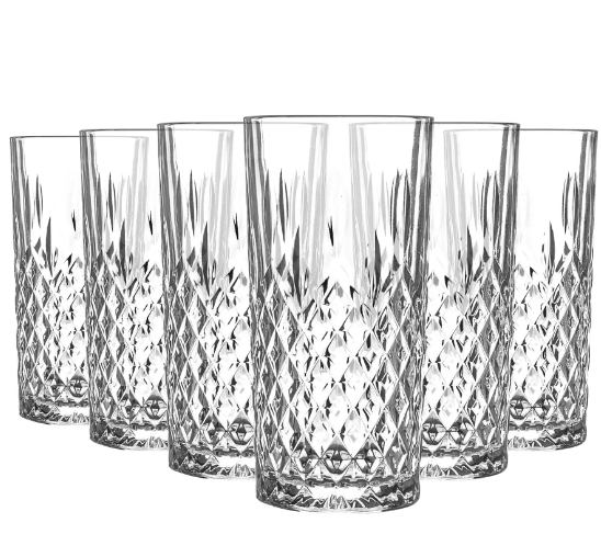 Lav 6pc Drinking Glass Set