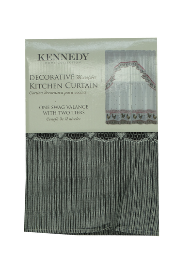 Kennedy Home - 3Pc Kitchen Curtain Set
