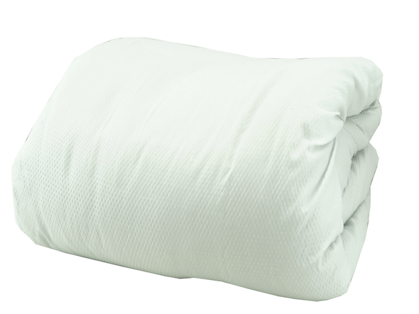 Ryderwood - 10Pc Queen Crinkle BIB Comforter Set - White