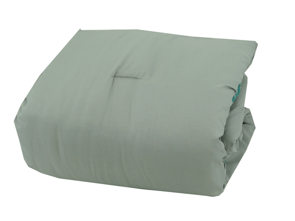 Modern Home - Alisan 8Pc Queen BIB Comforter w/Throw Grey/Teal
