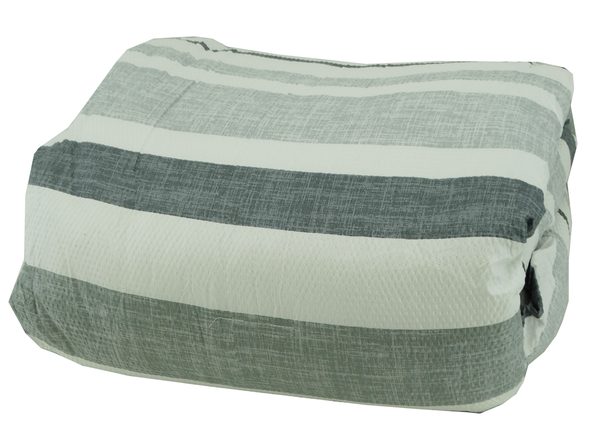Pennington - Bellington Stripe 10Pc Crinkle Queen Comforter - Grey