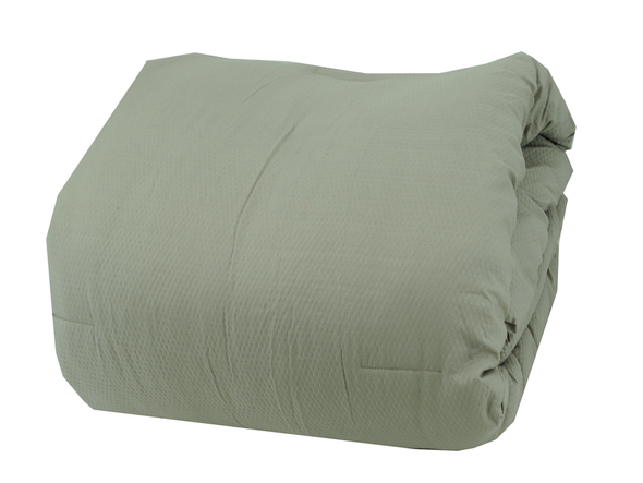 Ryderwood - 10Pc Queen Crinkle BIB Comforter Set - Bone