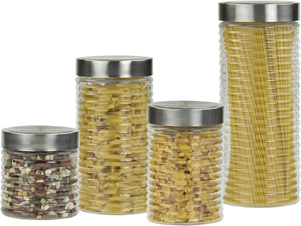 Euro-Ware 4pc Glass Canister Set
