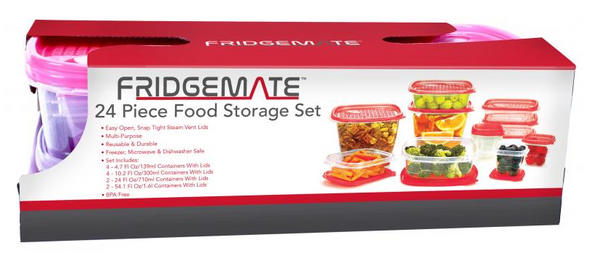Fridgemate 24pc Food Storage Set