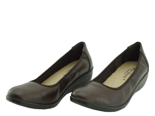 Ladies' Miss Sandy Slip-On 13912-102 Work Shoes-Brown