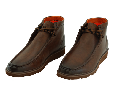 THEMOJAVELCOFF, Tayno - Mojavel, Men's Wallabee Ankle Boots- Coffee