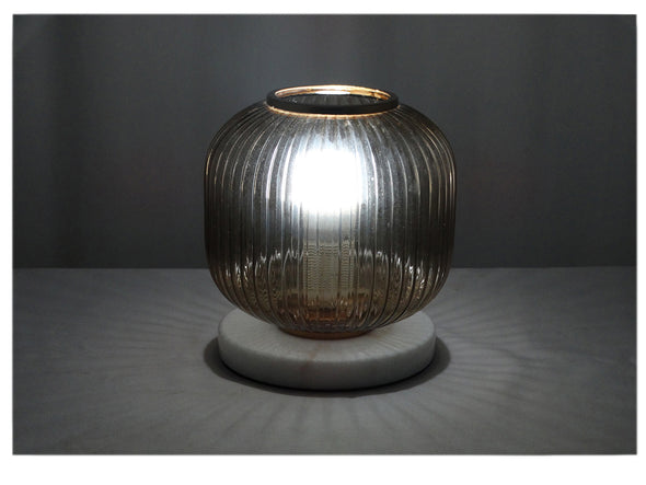 MK1827, 9.5" Glass Table Lamp
