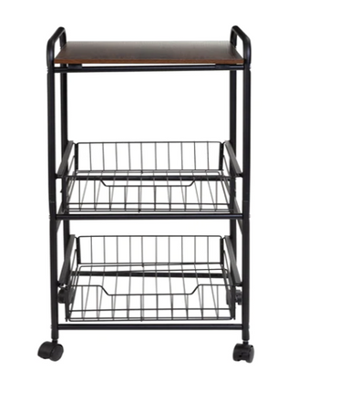 HP12506,Metal & Wood Storage Cart