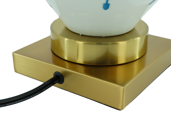 MK1735, 22" Ceramic & Metal Table Lamp