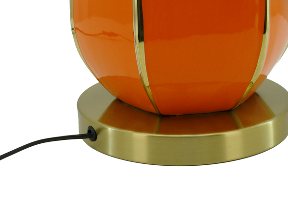 MK18081, 23" Ceramic W/Acrylic & Metal Trim Table Lamp