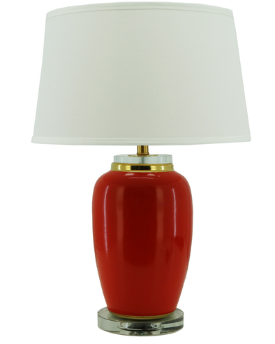 MK18161, 24" Ceramic & Acrylic Table Lamp