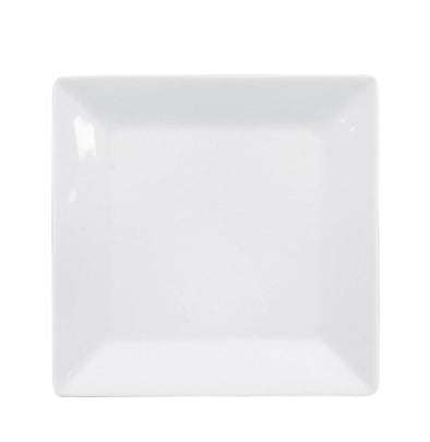 240-5974, Plates & Beyond 10.25" Square Dinner Plate- White
