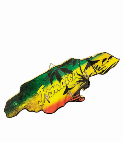 Jamaica Map Key Holder