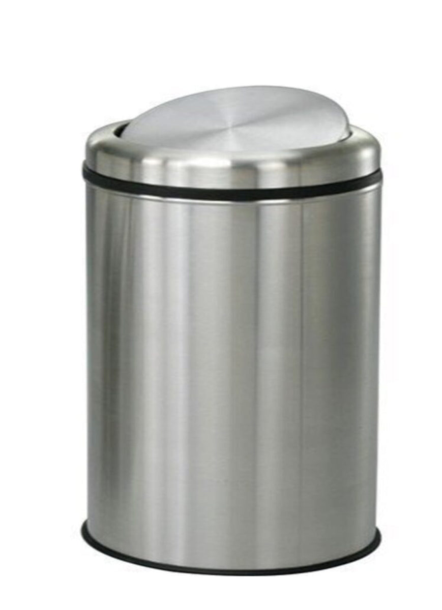 515400, Okpa Metal 45L Stainless Steel Swing Top Trash Can Maxie Department Store