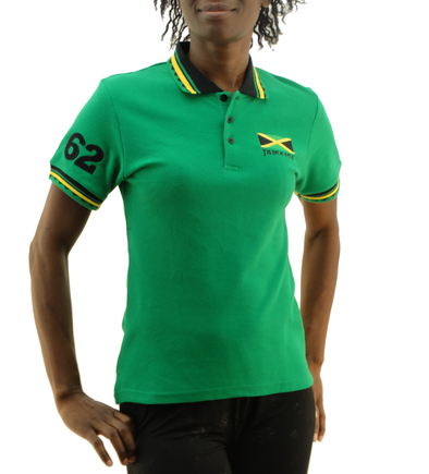 Ladies' #62 Jamaica Colors Green Polo Shirt
