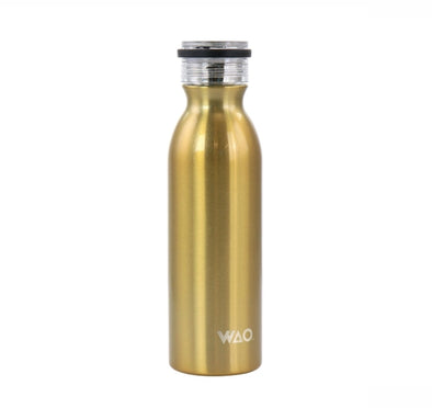 523-1021, 20 OZ Thermal Bottle W/Lid Gold