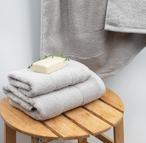 Aston Arden Bath Towel-Grey