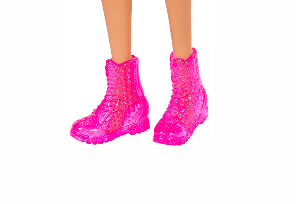155 Barbie Doll Black Top & Pink Skirt