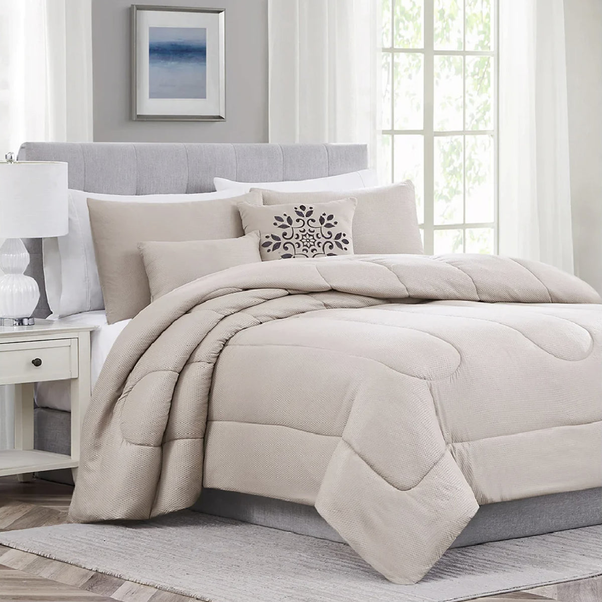 Encino 5 Pc King Comforter Set Tan Maxie Department Store