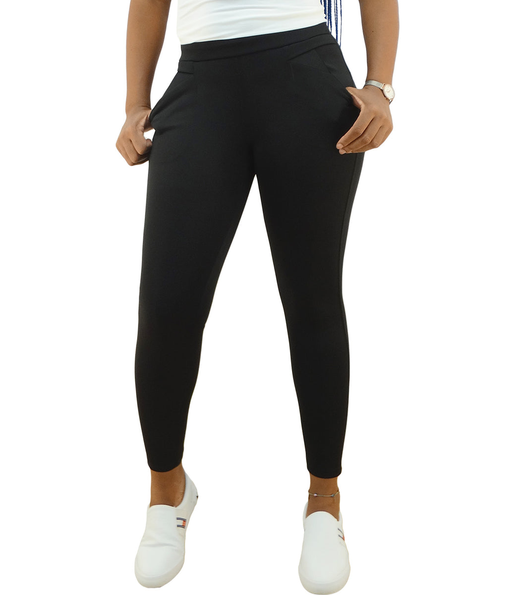 LAVRA Women's Plus Size Printed Stretch Pants Active Leggings-XL-Maze 