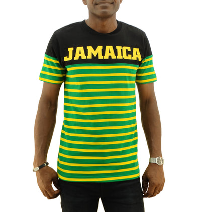 Men's Jamaica Green Stripe T-Shirt