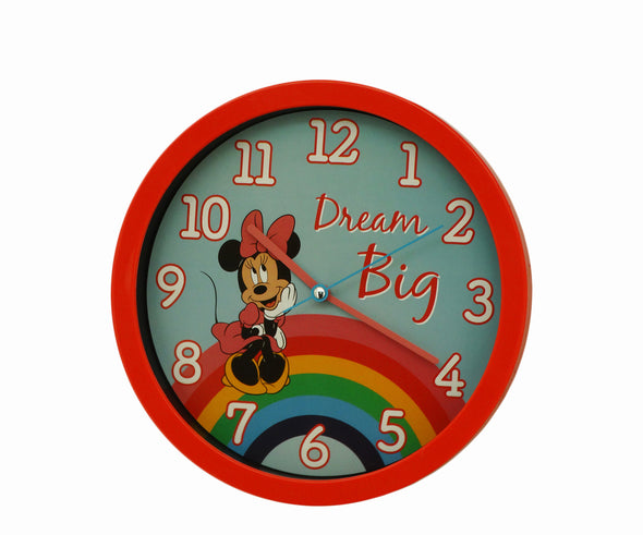 72887, 10" Round Minnie Mouse Wall Clock