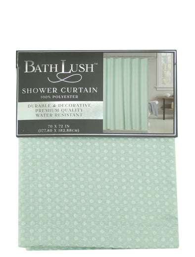 013498, Bath Lush, Teva- Shower Curtain 70x72 - Mint