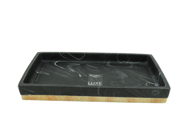 014396,  Luxe Collection, Montage- Vanity Tray 9*5"- Black