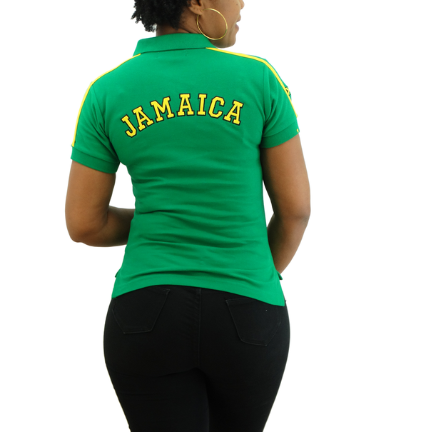 1247-009, Ladies Island Sport Jamaican Color Polo T-Shirt