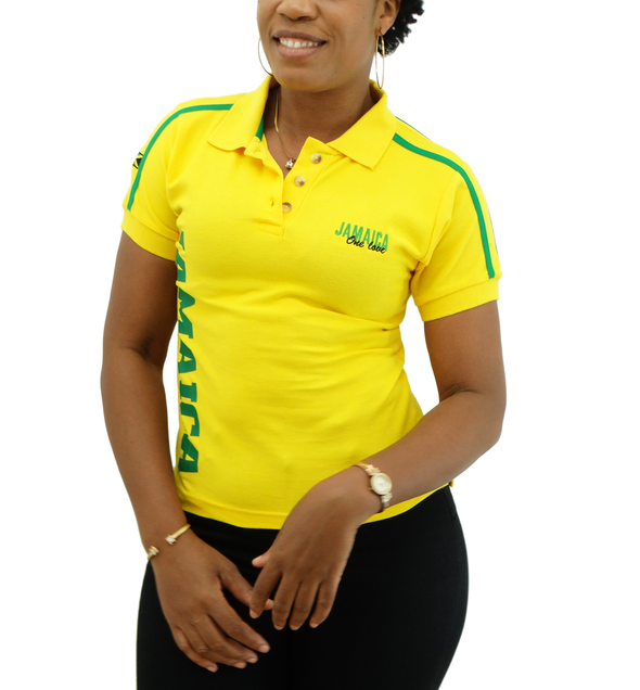 1247-009, Ladies Island Sport Jamaican Color Polo T-Shirt