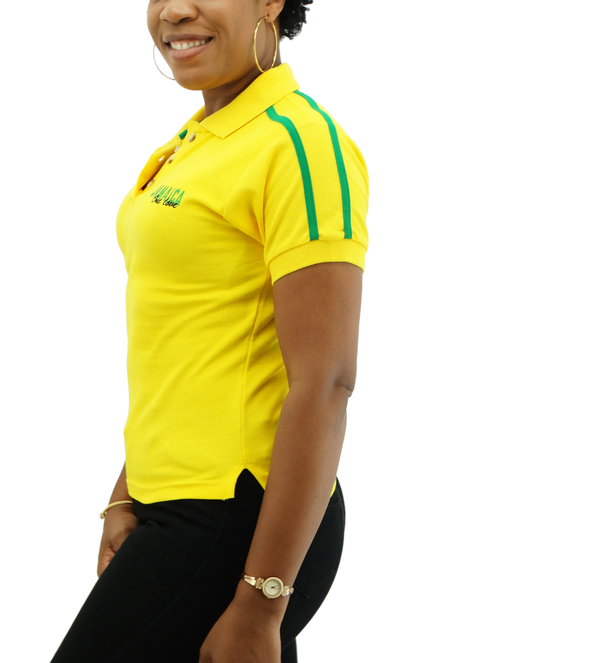 1247-009, Ladies Island Sport Jamaican Color Polo T-Shirt