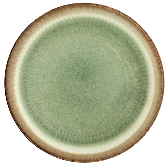 13093716, Gibson Elite -Moonstruck 16pc Dinnerware Set-Green