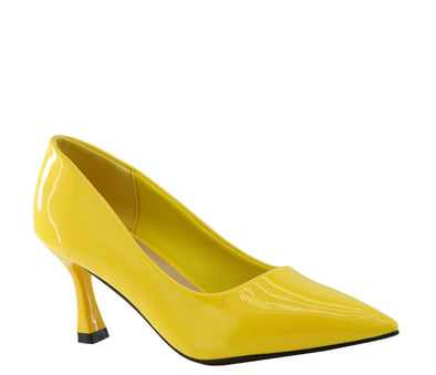 16702309, Nicola - Women's High Heel Shoes - Yellow Pat