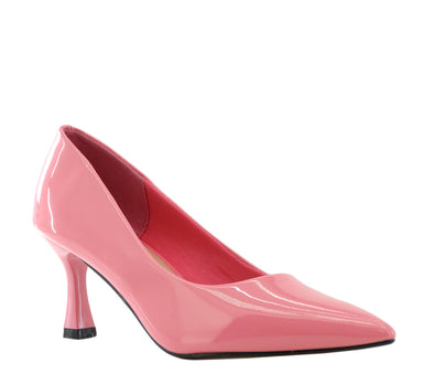 16702314, Nicola - Women's High Heel Shoes - Peach Pat (Pink)