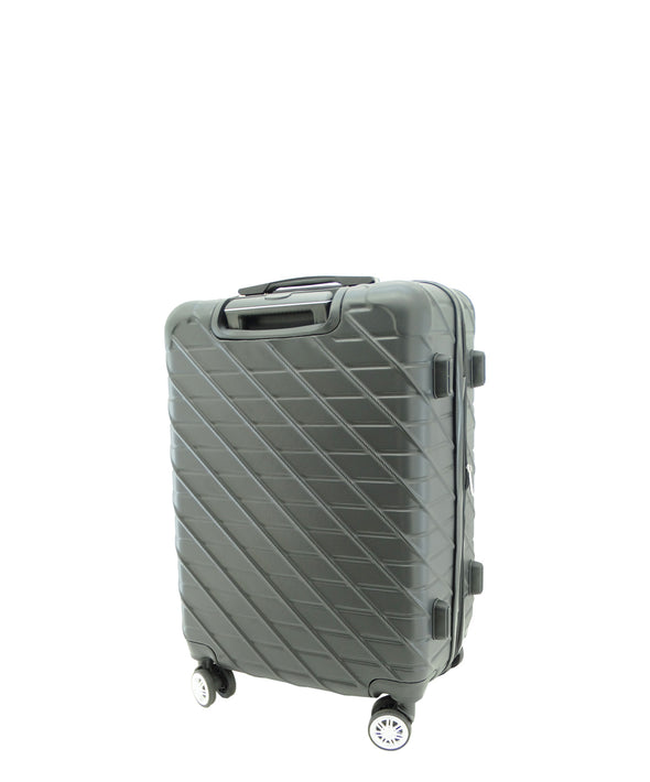 24" Airliner, Hardshell Medium Spinner Suitcase-Dark Grey