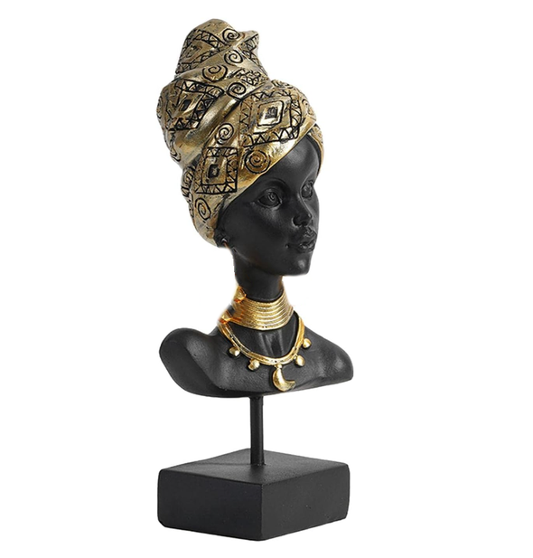 213905,  Resin Decorative Art- African Girl