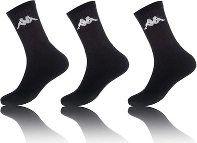 303WIGO902, Kappa Trisper - 3Pk Tennis Socks - Black