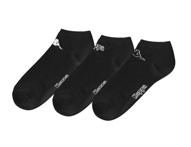 311BITWA03, Kappa Trex - 3Pk Socks - Black/White