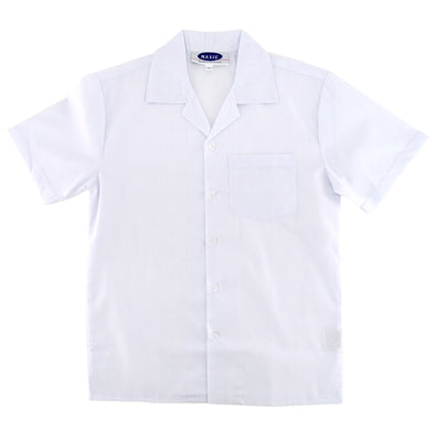 365WB-10, Maxie, Uniform Girls' Square Collar Wht Blouse - Size 10