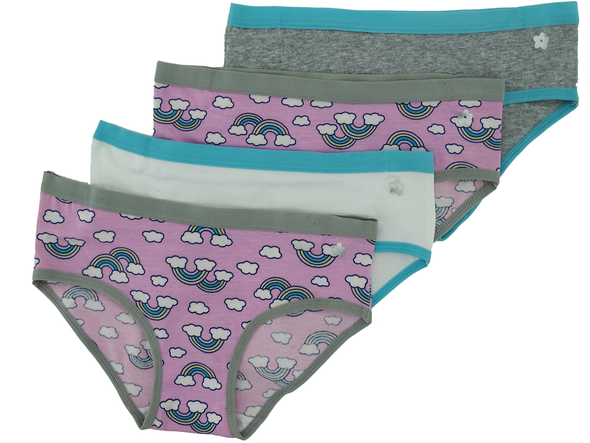 4PKHP127, Limited Too, Girls' 4Pk Tag Free Hipster Panties - Asstd