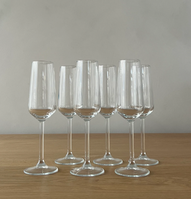 52052071, Lav 6pc Champagne Glass Set