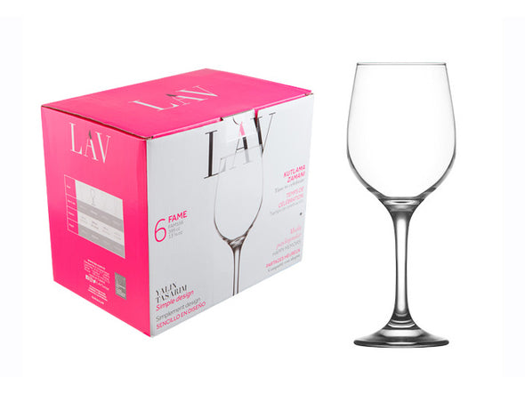 52122675, Lav 6pc Wine Glass Set