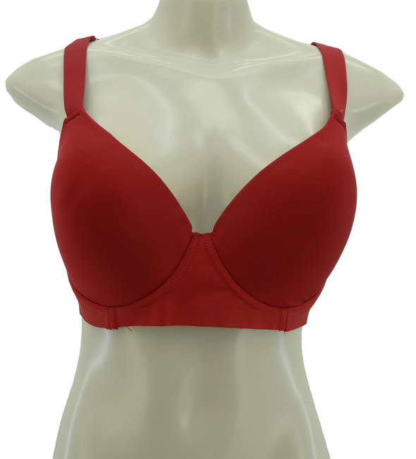 591270FF2HAN, STRM Line Women's 2pk Bra- Red/Mocha (38C-40DD)