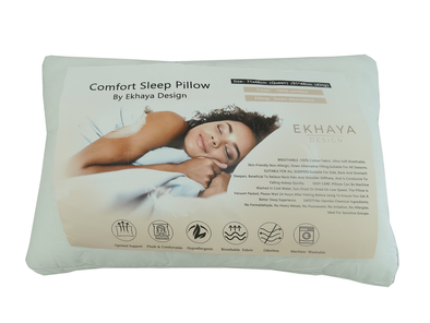 Queen Cotton Pillow w/ Polyester Filling
