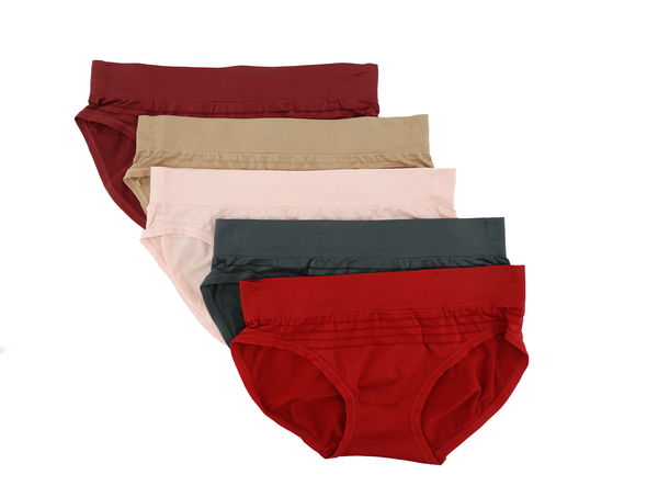 6574325HE,  Fitwell - Women's 5Pk Hipster Panties (S/M-L/XL)