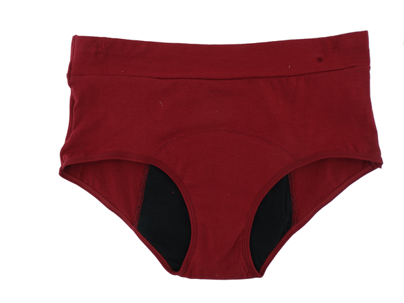 Pro-Tex - Ladies' 2Pk Leak-Proof Panties Dk Red/Blk (S-XL)