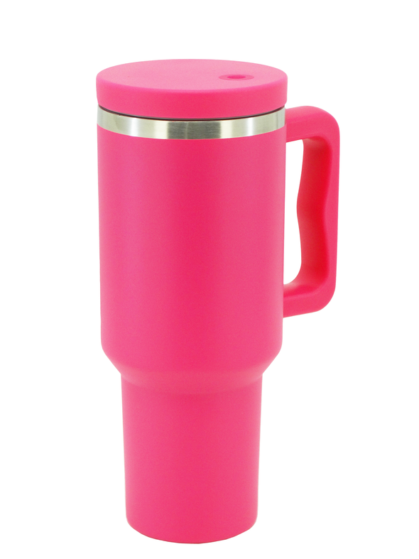 76243046, Leo Star, Oversize Travel Mug W/Handle & Straw 40oz- Asstd